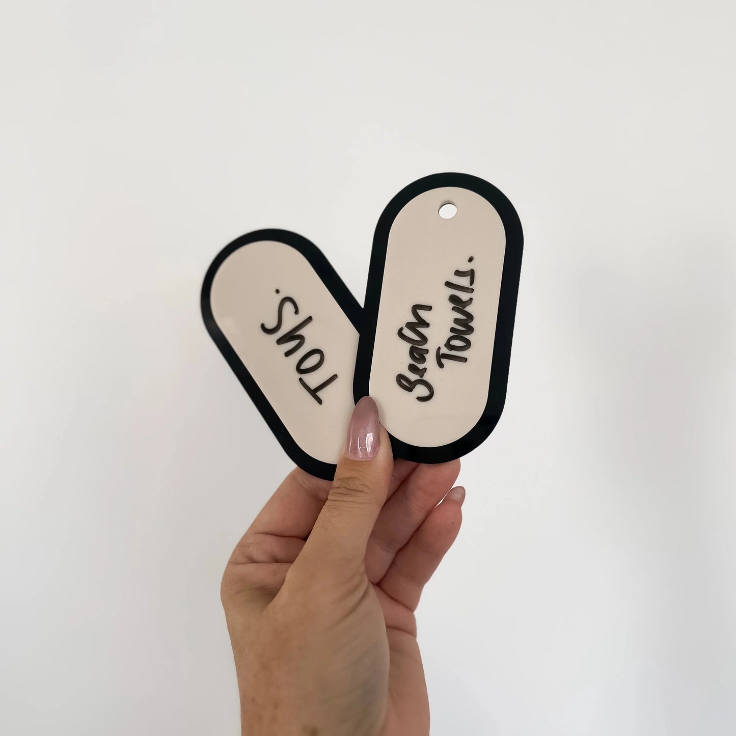 Acrylic Storage Labels | Reusable Write On!