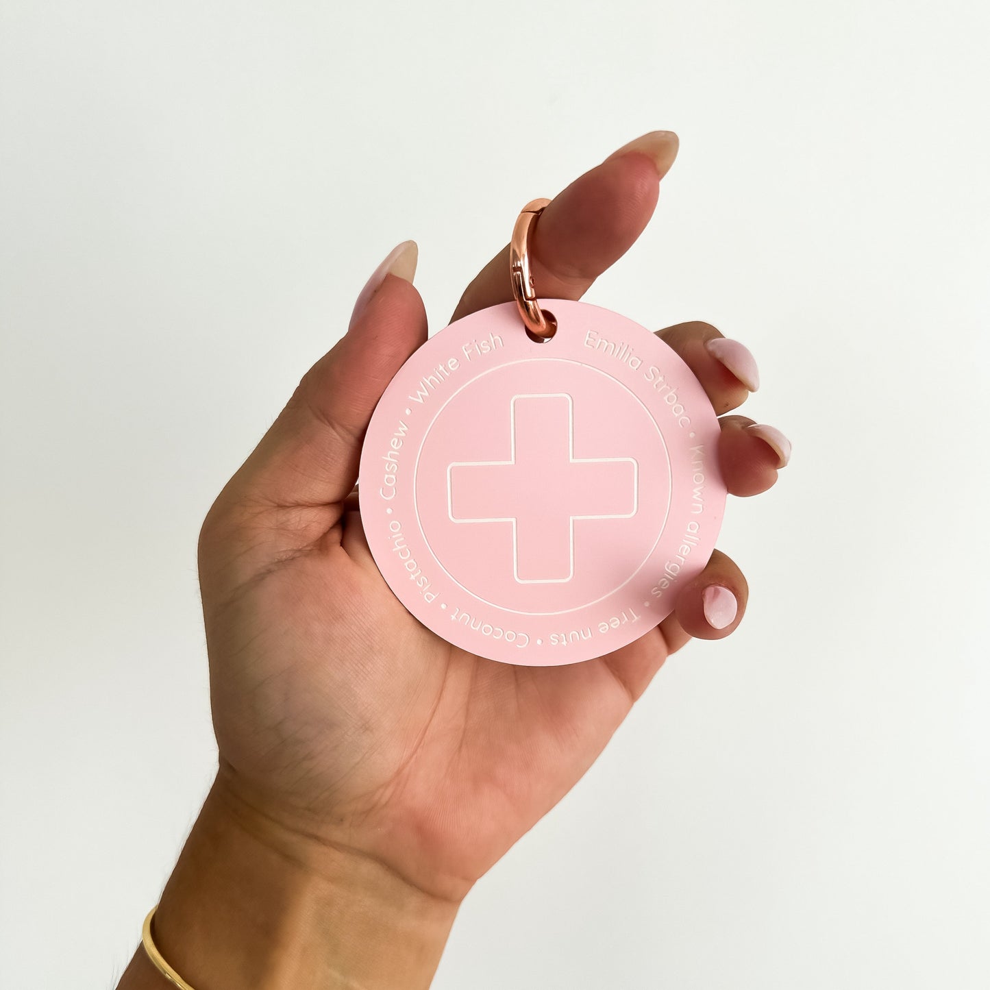 Round Allergy Tag | Medical Alert | Custom Key or Bag Tag