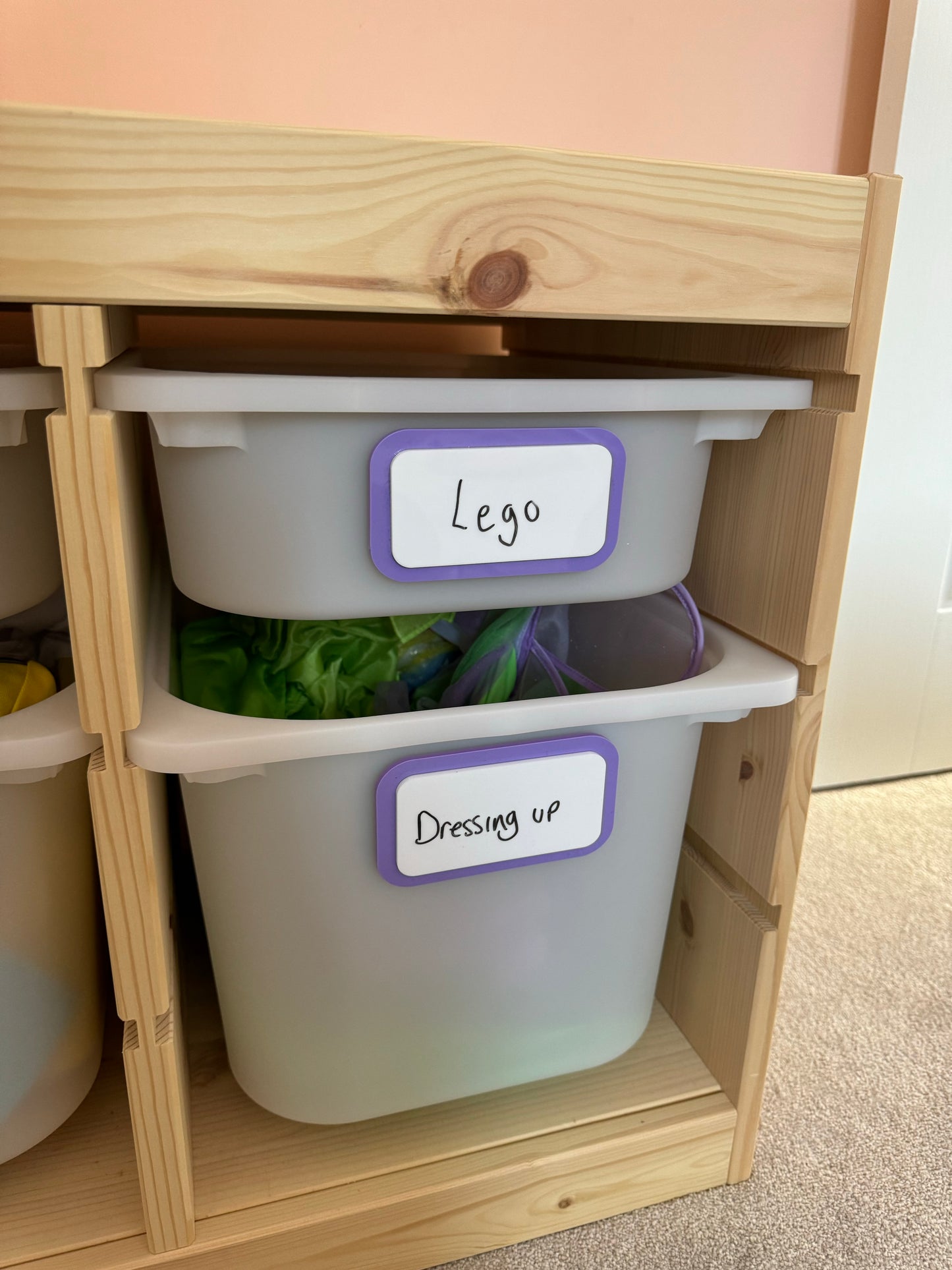 Acrylic Storage Labels | Reusable Write On!