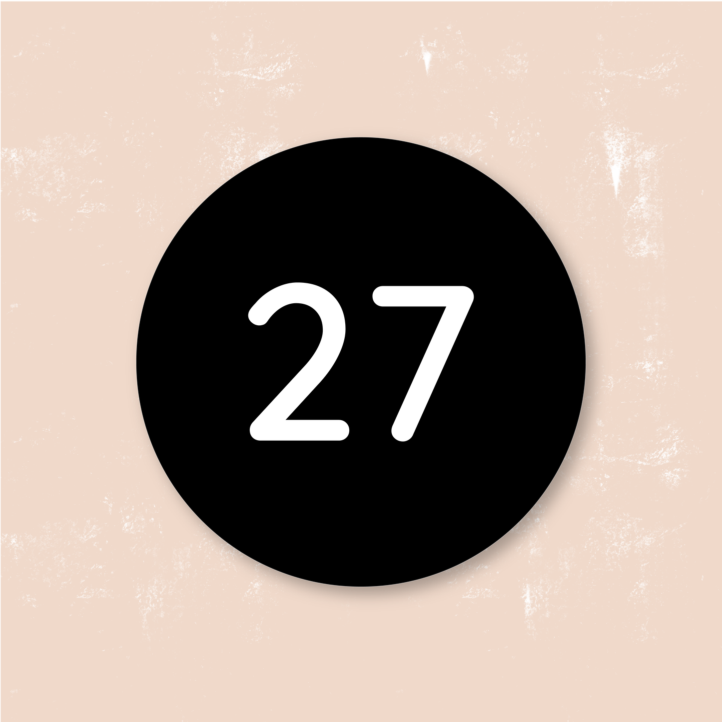 Round House Sign | Numeral only