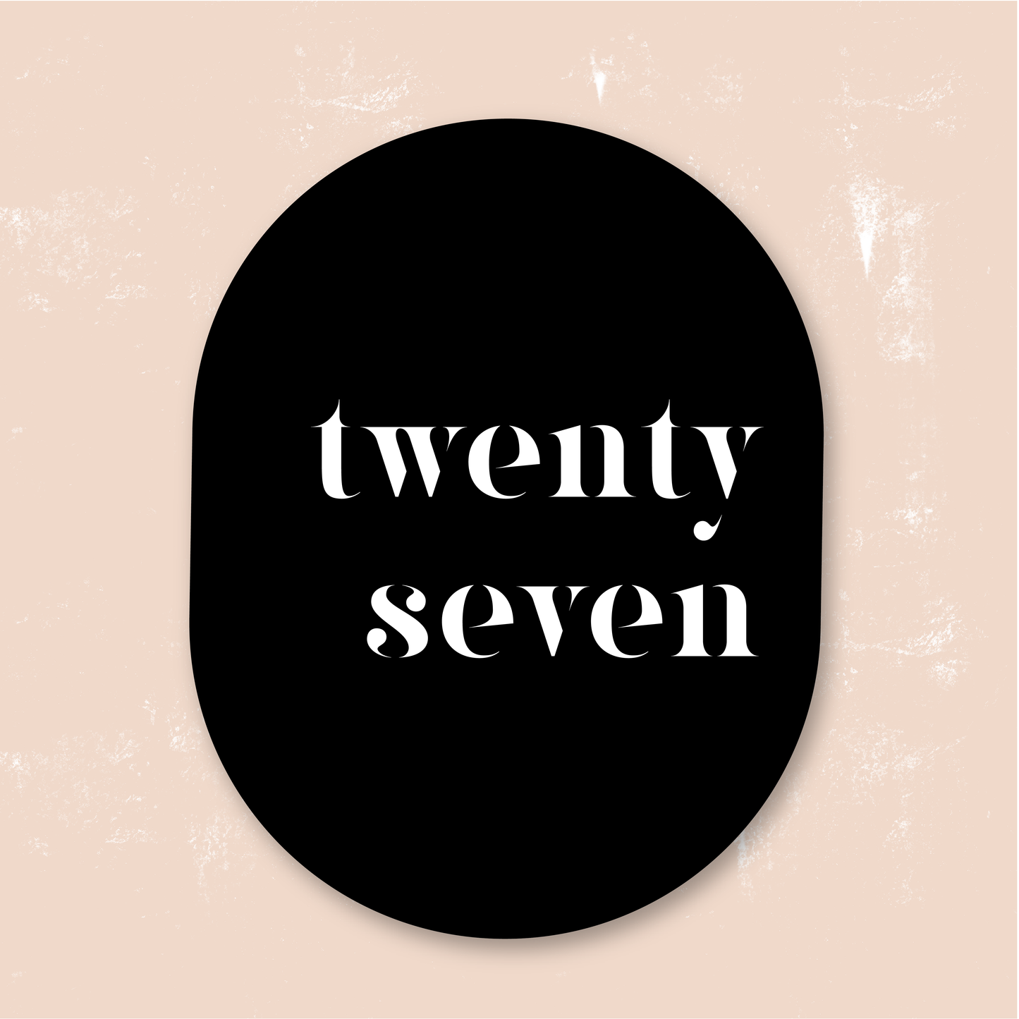 Oval House Sign | Written Number