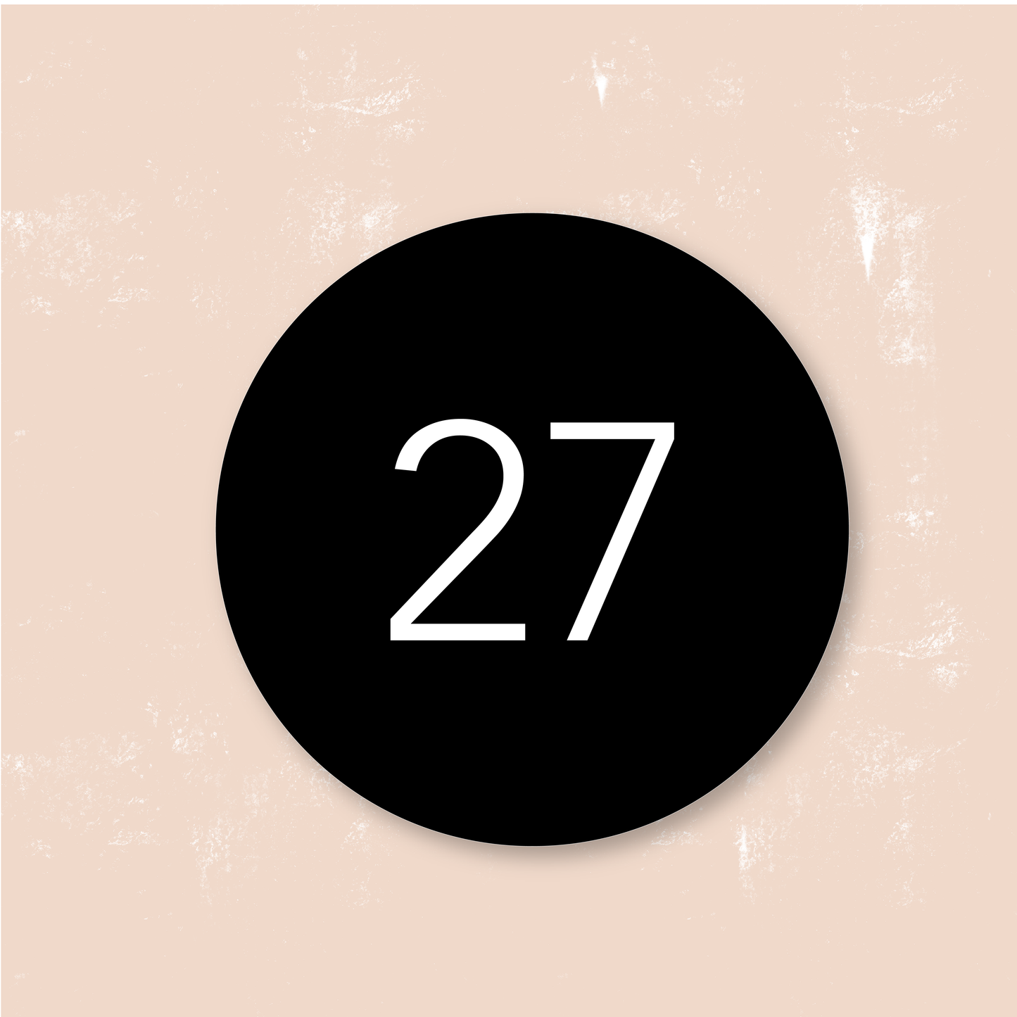 Round House Sign | Numeral only