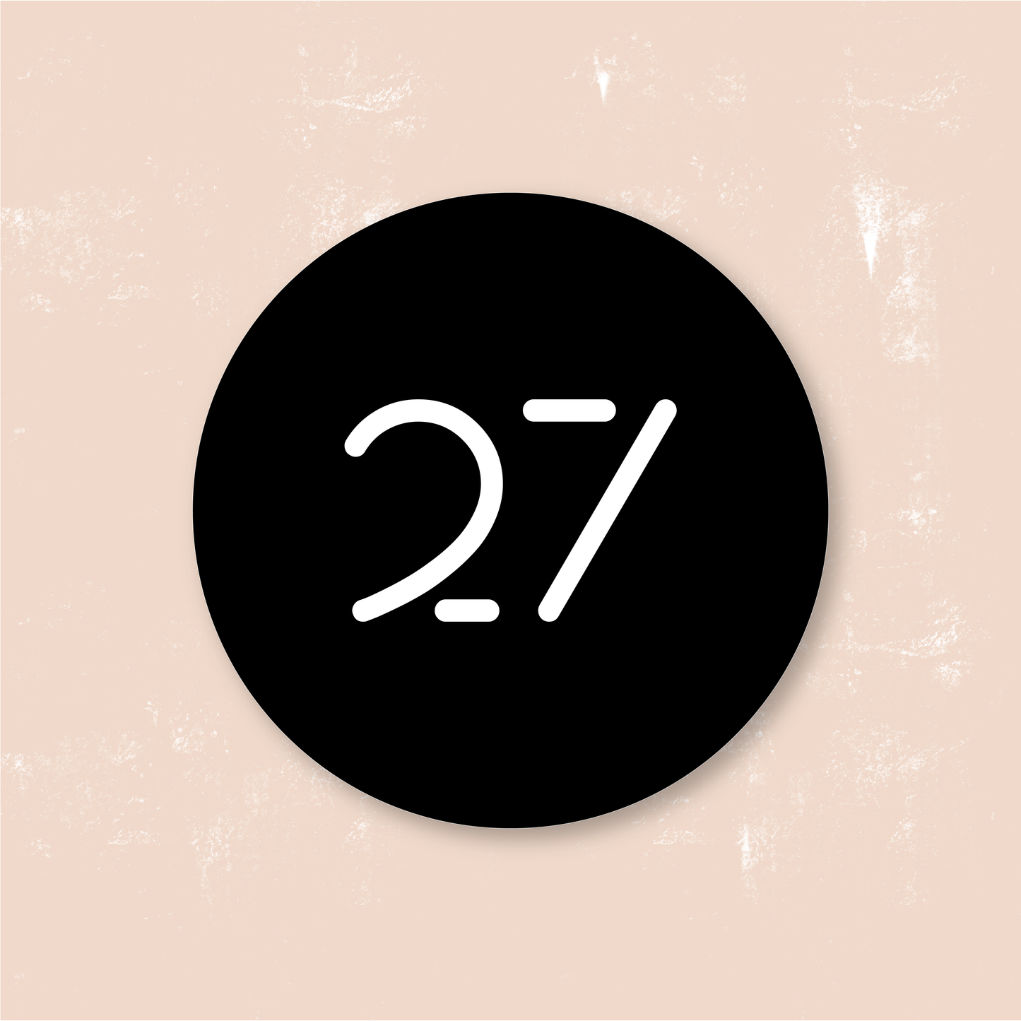Round House Sign | Numeral only