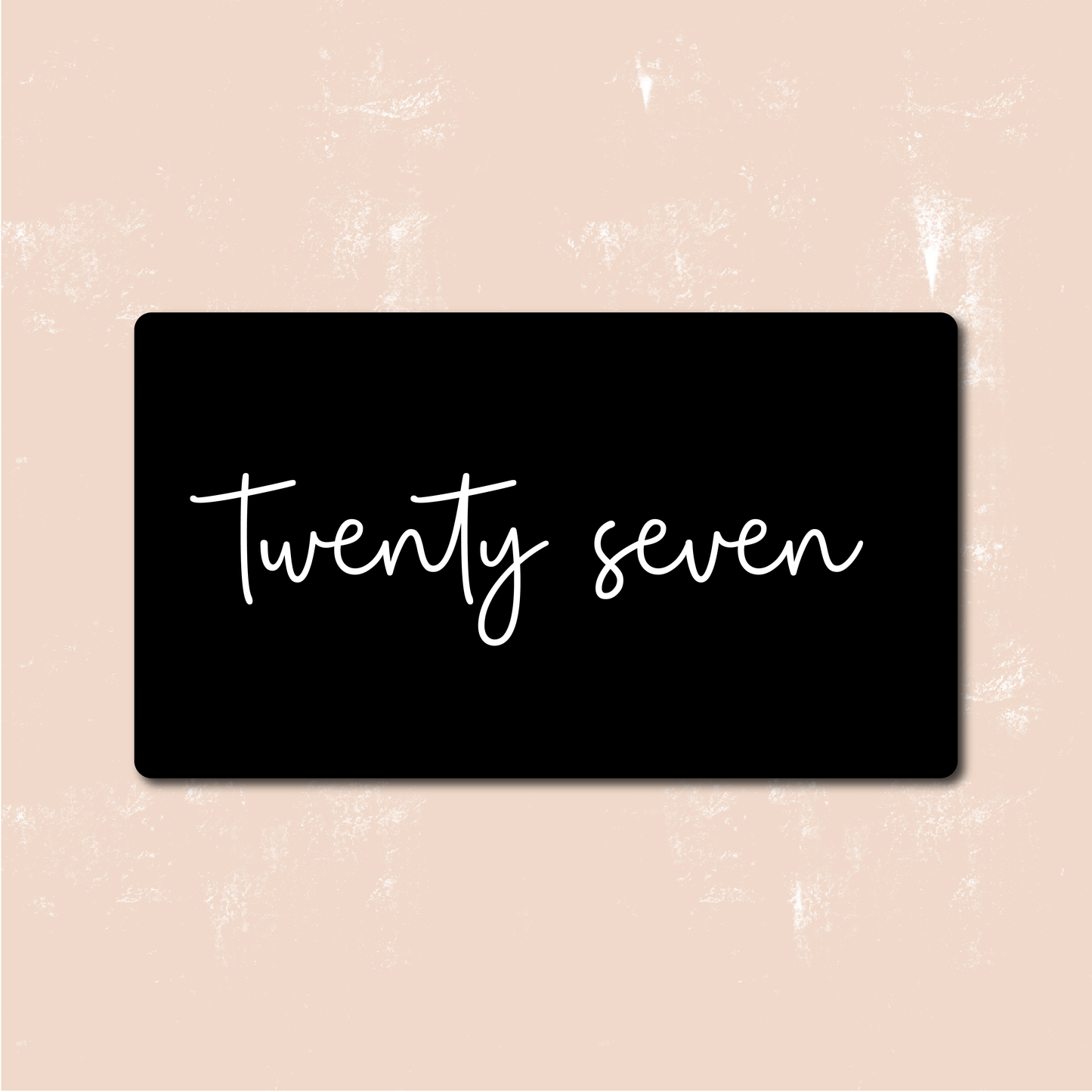 Rectangle House Sign | Written Number