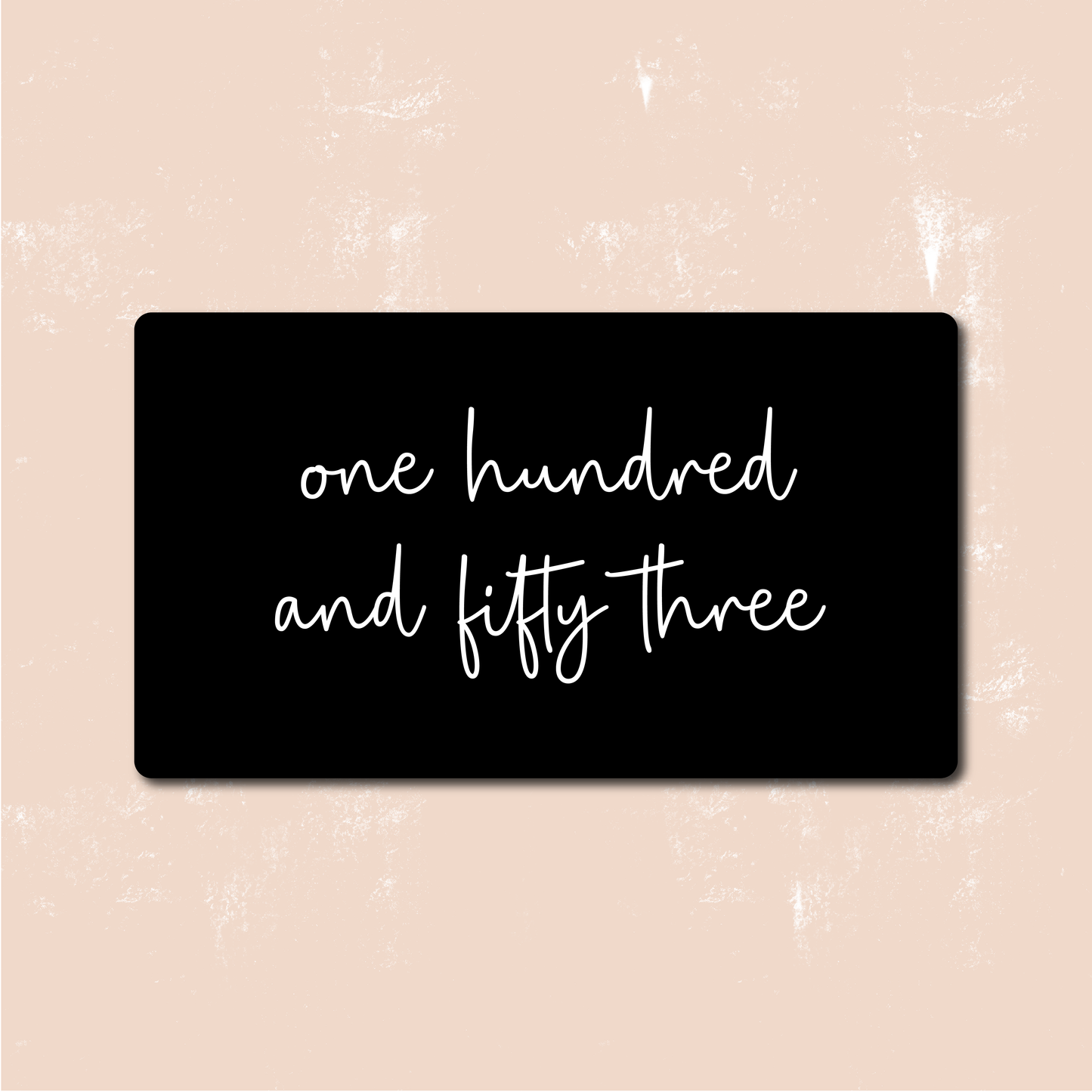 Rectangle House Sign | Written Number