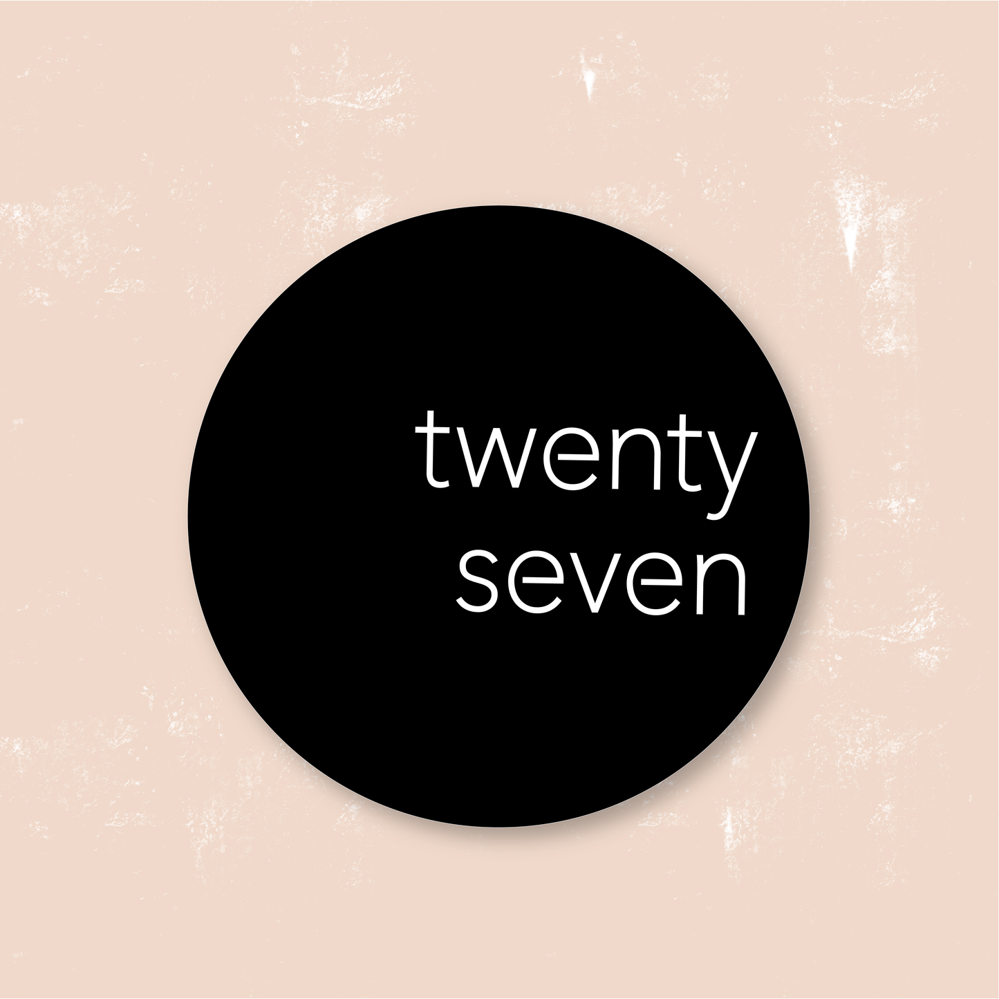 Round House Sign | Written Number