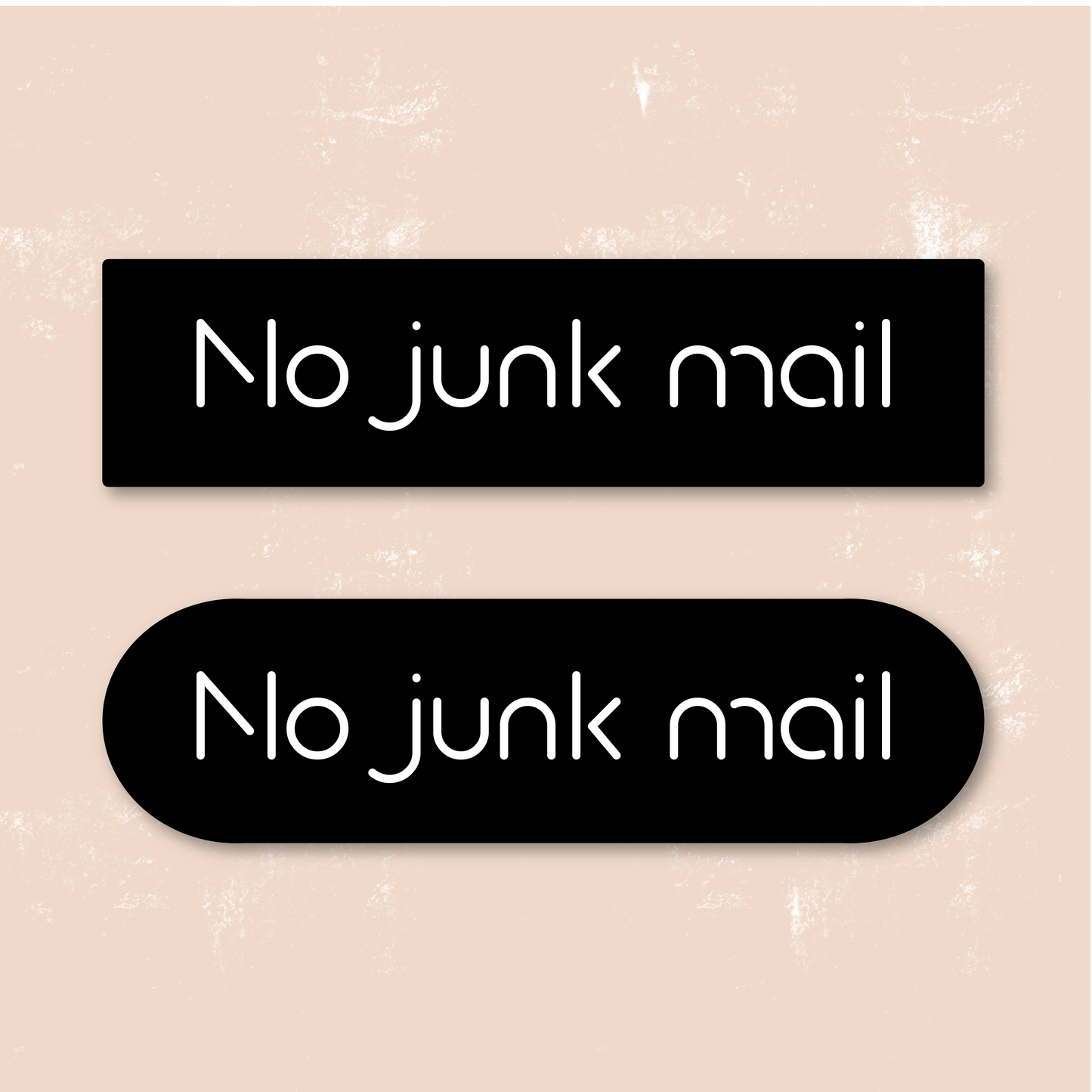 No Junk Mail Sign