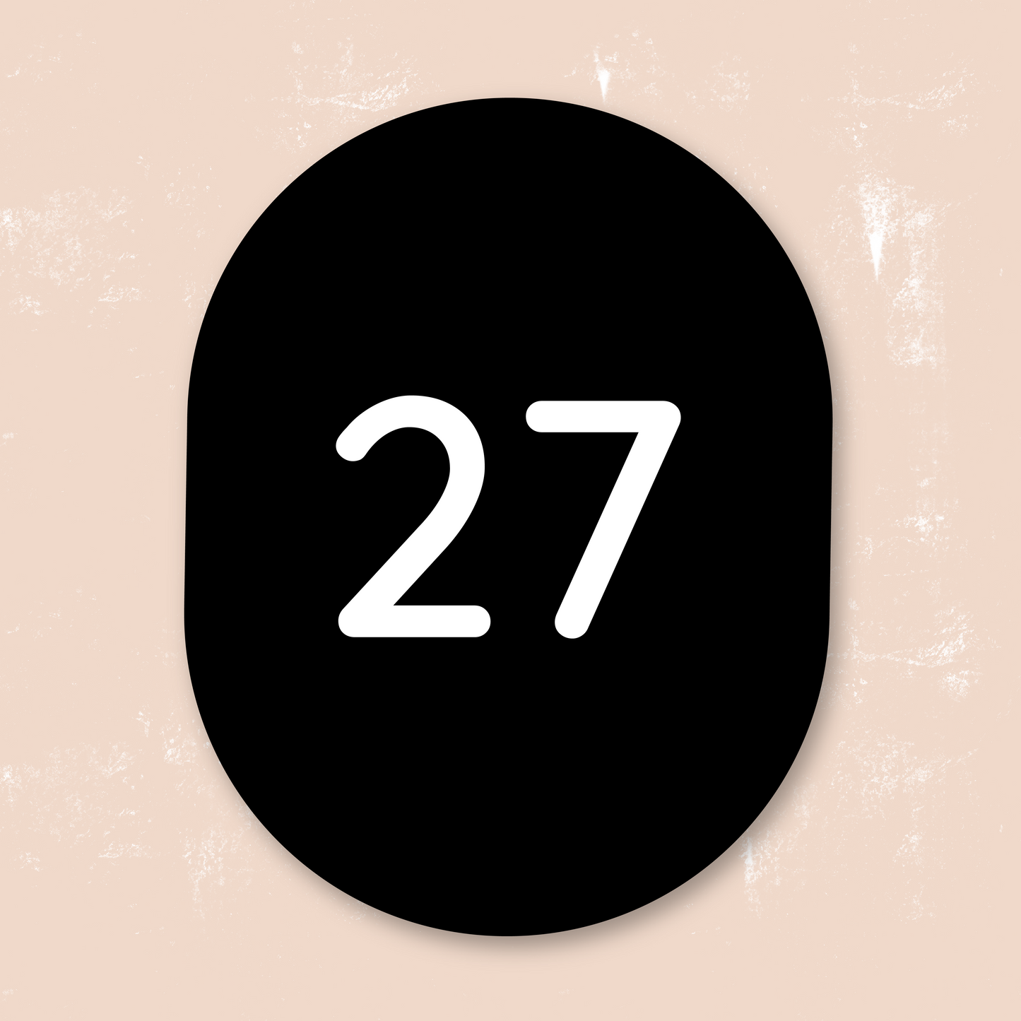Oval House Sign | Numeral