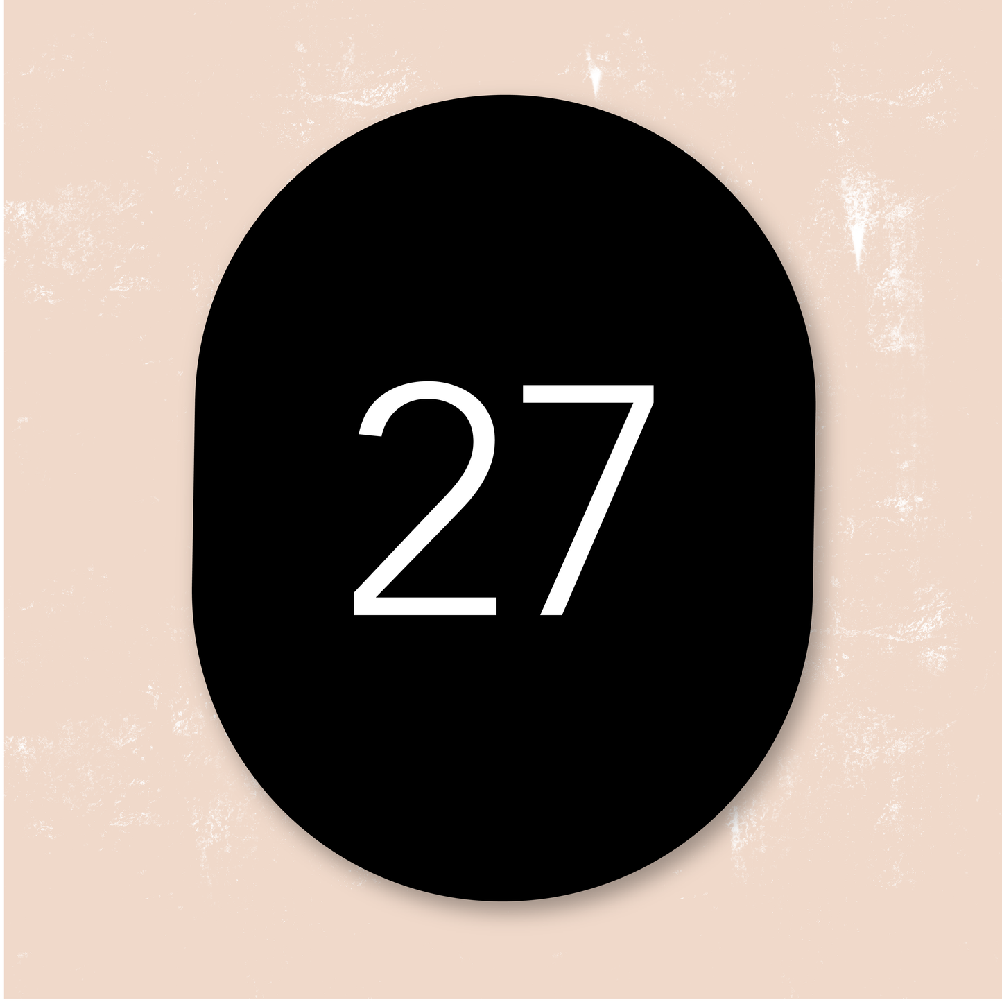 Oval House Sign | Numeral