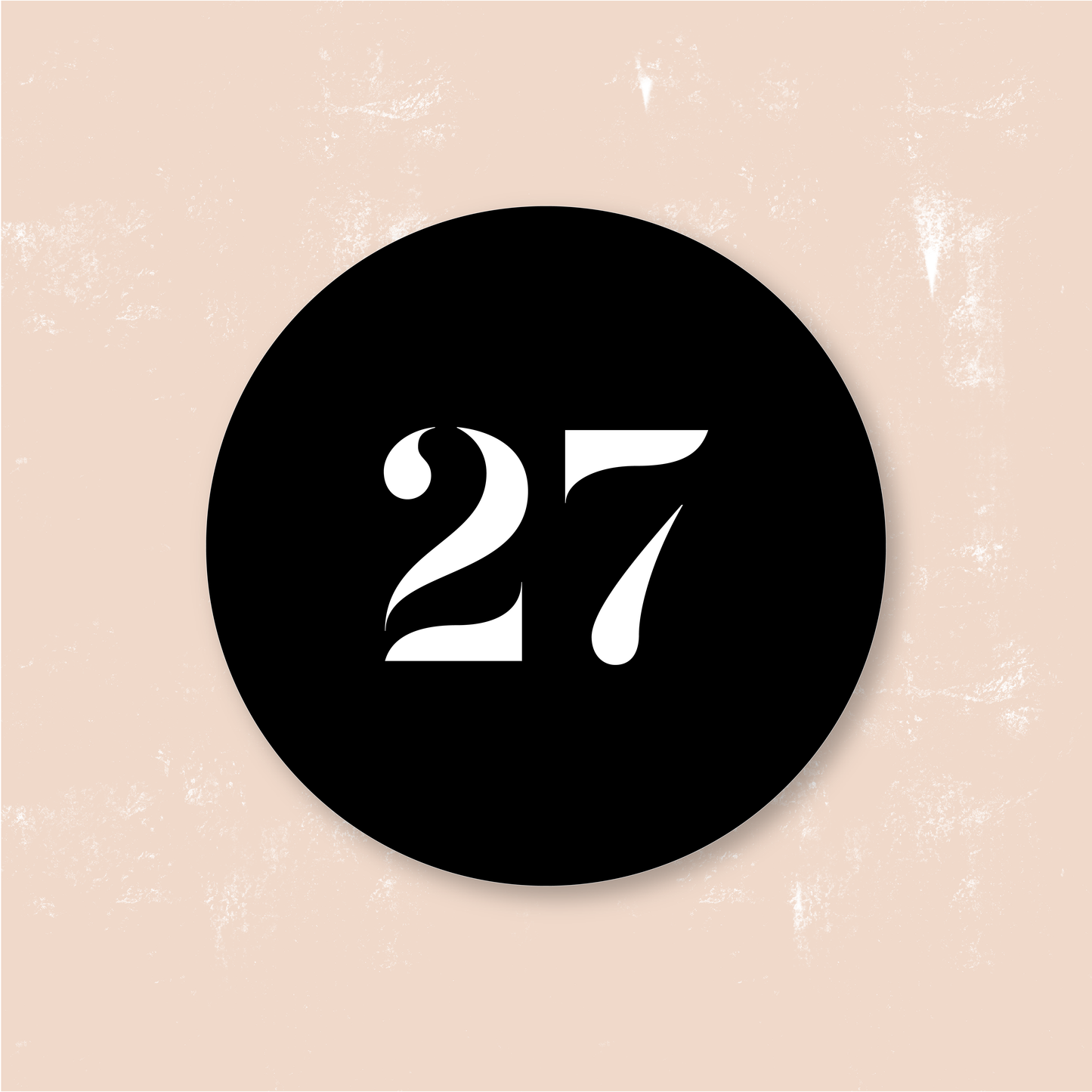 Round House Sign | Numeral only