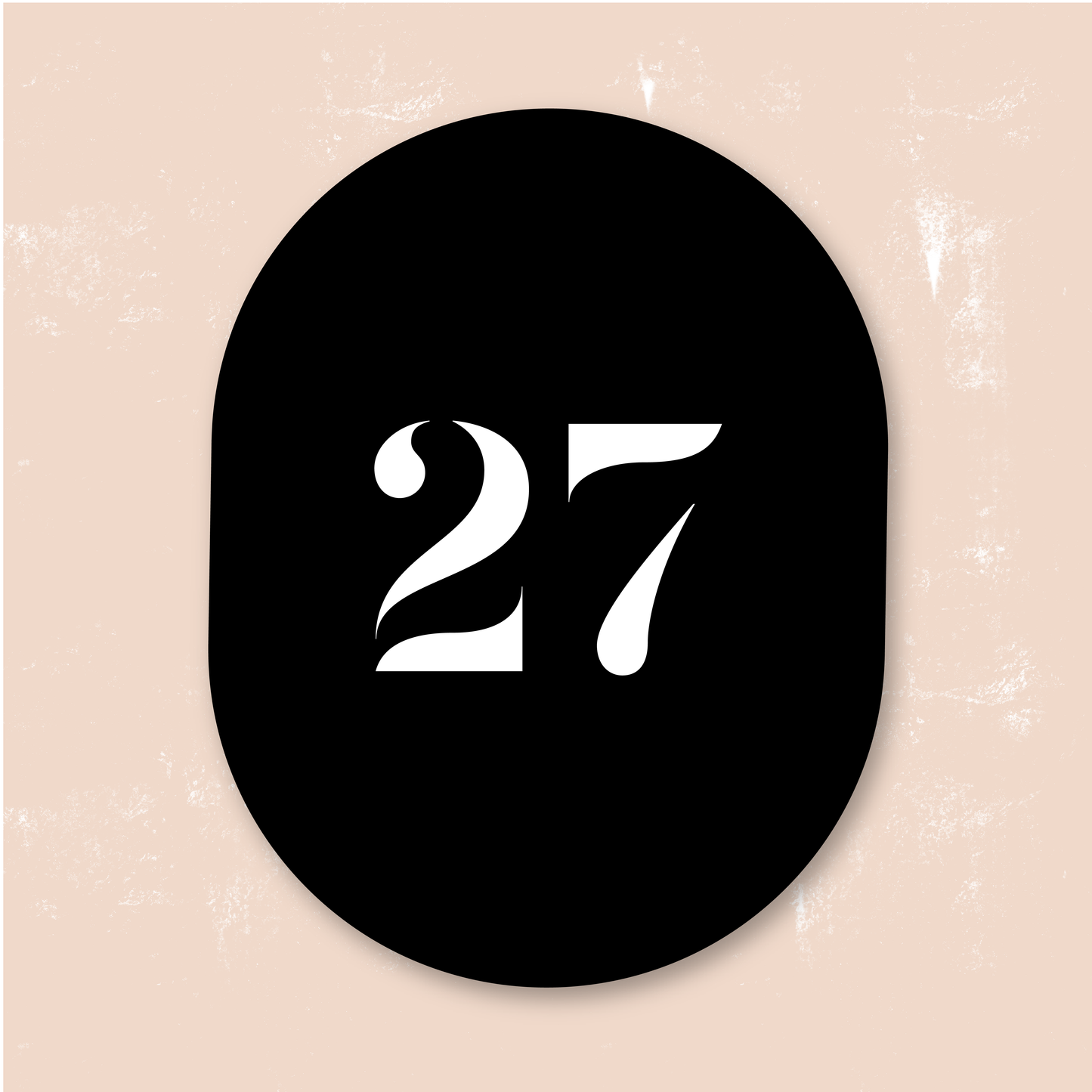 Oval House Sign | Numeral